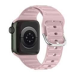 Avizar Bracelet pour Apple Watch 41mm / 40mm / 38 mm Silicone Ajustable Rose poudré