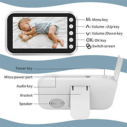 Universal Moniteur de bébé couleur sans fil avec caméra surveillance intérieure nounou sécurité électronique bébé téléphone cellulaire pleurant nourriture bébé pas cher