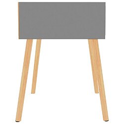 Acheter Maison Chic Lot de 2 Tables de chevet,Table de nuit,Table d'appoint pour salon Gris 40x40x56 cm Aggloméré -MN97515