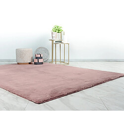 Acheter Lisa Design Joy - tapis rectangulaire - fausse fourrure - rose