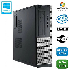 PC DELL Optiplex 3010 DT Intel G640 2.8Ghz 8Go 500Go Graveur WIFI HDMI Win 7 Pro - Occasion