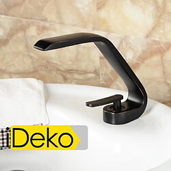 iDeko®Robinet Mitigeur lavabo salle de bain en laiton Peintre Noir & Flexible