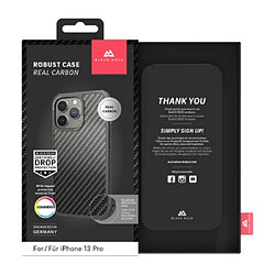 Black Rock Coque de protection "Carbon Protection" pour Apple iPhone 13 Pro, noire