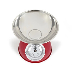 Acheter Livoo Balance de cuisine rétro INOX Analogique en Métal Rouge Touche rouge design haute qualité petit prix