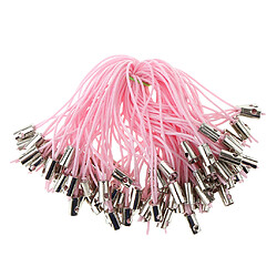 100pcs mobile téléphone portable tressé cordons de lanière de lanière dangle sangles rose