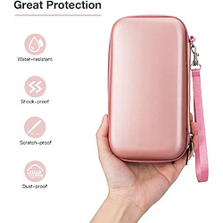 Avis SANAG Housse Disque Dur Étui De Voyage Rigide , Housse De Protection Power Bank Anti-Choc Coque De Transport Pour Batterie Externe Poweradd/Yoobao/Kyoka Sac De Protecteur Eva Pour Câble/Casque-Or Rose