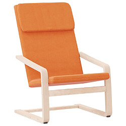 vidaXL Chaise de relaxation Jaune foncé Tissu