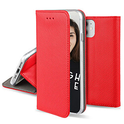 Jaym Étui Folio pour Samsung Galaxy S21 Ultra Magnétique Fonction Stand Rouge