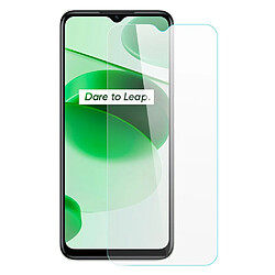 Protecteur écran en verre à haute teneur en aluminium-silicium AMORUS 9H 2.5D, bord en arc, anti-rayure pour votre Realme C35 4G - transparent