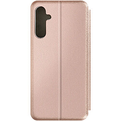 Avizar Étui pour Samsung Galaxy M34 5G Clapet Porte carte Support Video Rose Champagne