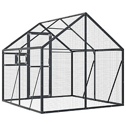 Acheter vidaXL Volière anthracite 1,79x2x1,85 m aluminium