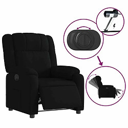 Maison Chic Fauteuil Relax pour salon, Fauteuil inclinable électrique Noir Tissu -GKD85166 pas cher