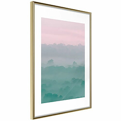 Paris Prix Affiche Murale Encadrée Morning Fog 20 x 30 cm Or