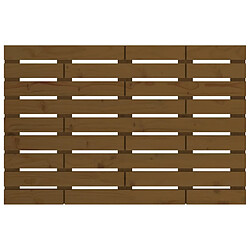 Avis vidaXL Tête de lit murale Marron miel 106x3x63 cm Bois massif de pin