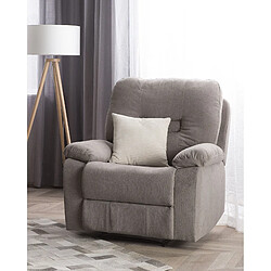 Beliani Fauteuil BERGEN Tissu Taupe