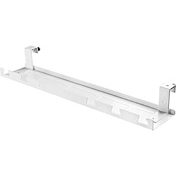 InLine® Gaine de câble/étagère pour Montage sous Table Blanc pas cher