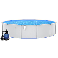 vidaXL Piscine avec pompe filtrante à sable 550x120 cm