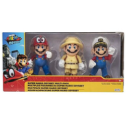 Pack de 3 Figurines - JAKKS PACIFIC - Super Mario Bros : Mario - 10 cm