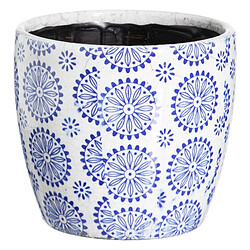 BigBuy Garden Set de pots de fleurs Bleu Terre cuite 19 x 19 x 17 cm Rond (2 Unités)