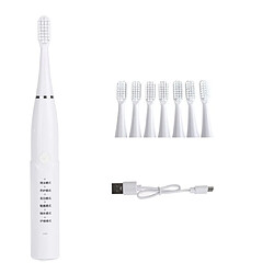 Universal Brosse à dents électrique puissante Vibration rechargeable 2800031000/min Nettoyable par ultrasons Blanchiment électronique Dents imperméables | Brosse à dents électrique