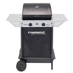 Camping Gaz Barbecue à gaz 2 brûleurs en acier tablettes latérales roues XPERT100L + ROCKY