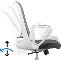 Avis Sense7 Sopty chaise de bureau ergonomique, fauteuil de bureau avec fonction bascule, Office Chair réglable en hauteur, blanc