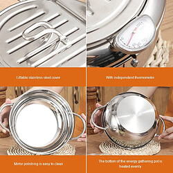 Acheter Universal 1 cuisinière Poêle à friteuse chaude Poêle à friteuse à température contrôlée Outil de cuisson en acier inoxydable(Argent)