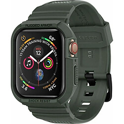 Spigen Sgp Spigen Rugged Armor Pro Compatible avec Apple Watch Coque pour 44mm Series 5 / Series 4 - Military Green