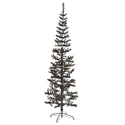 vidaXL Sapin de Noël étroit Noir 180 cm