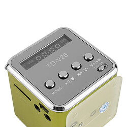 Acheter Universal Portable Mini Aluminium Alloy Micro USB Mini Stéréo Super Bass Speaker Subwoofer MP3 / 4 FM Radio Receiver Radio Card Audio Jiujiuso