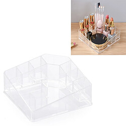 Wewoo Boîte de maquillage de bureau Rouge à lèvres transparent de rangement multi-fonctions pour cosmétiques de 