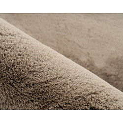 Lisa Design Joy - tapis organique - fausse fourrure - taupe