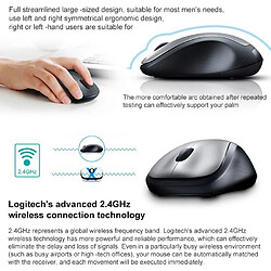 Acheter Yonis Souris Ergonomique Sans Fil 1000DPI 2.4GHz