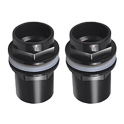 2x raccord de tuyau de réservoir de poissons raccord d'aquarium connecteur coupleur adaptateur diamètre 32mm