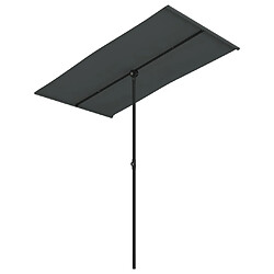 Maison Chic Parasol Jardin | Parasol d'extérieur avec mat en aluminium 180x110 cm Anthracite - GKD11037