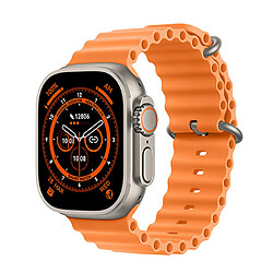 VANWIN Montre Connectée Étanche Et Sportive T900 Ultra Avec Ceinture Marine -Orange