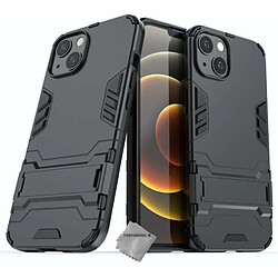 Htdmobiles Coque pour Apple iPhone 13 / iPhone 14 - housse etui rigide anti choc + film ecran - NOIR