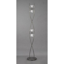 Luminaire Center Lampadaire Iku 4 Ampoules G9, nickel satiné