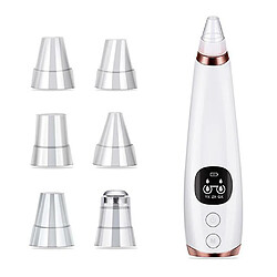 Chrono Points noirs électriques enlevant le dispositif de beauté de nettoyage de pores de ménage de microcristal de points noirs avec 6 têtes(Or rose)