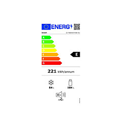 Réfrigérateur combiné 268l 60cm statique blanc - SJFBB04DTXWE - SHARP