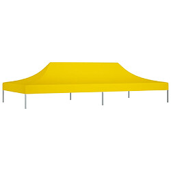 vidaXL Toit de tente de réception 6x3 m Jaune 270 g/m²