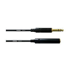 Cordial CFM 10 VK Câble Jack 6.3mm Stereo / Jack femelle 6.3mm Stereo - 10m