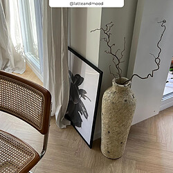 Avis Rendez Vous Deco Vase blanc cassé Oana en terre cuite H69,5cm