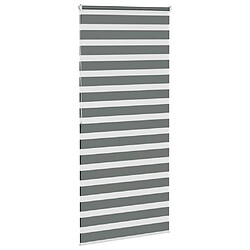 Avis vidaXL Store zèbre gris foncé largeur du tissu 95,9 cm polyester