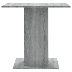 Acheter vidaXL Table à dîner Sonoma gris 80x80x75 cm Bois d'ingénierie