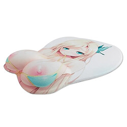 Totalcadeau Tapis de souris 3D informatique ergonomique manga repose poignet