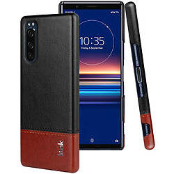 Imak Coque en TPU + PU antidéflagrant noir pour votre Sony Xperia 5