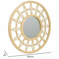 Avis Miroir mural Alexandra House Living Naturel Bambou Rotin 56 x 2 x 56 cm