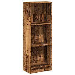 vidaXL Bibliothèque vieux bois 40x24x109 cm bois d'ingénierie