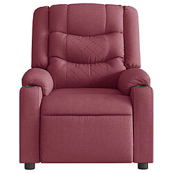 Acheter vidaXL Fauteuil de massage inclinable électrique Rouge bordeaux Tissu